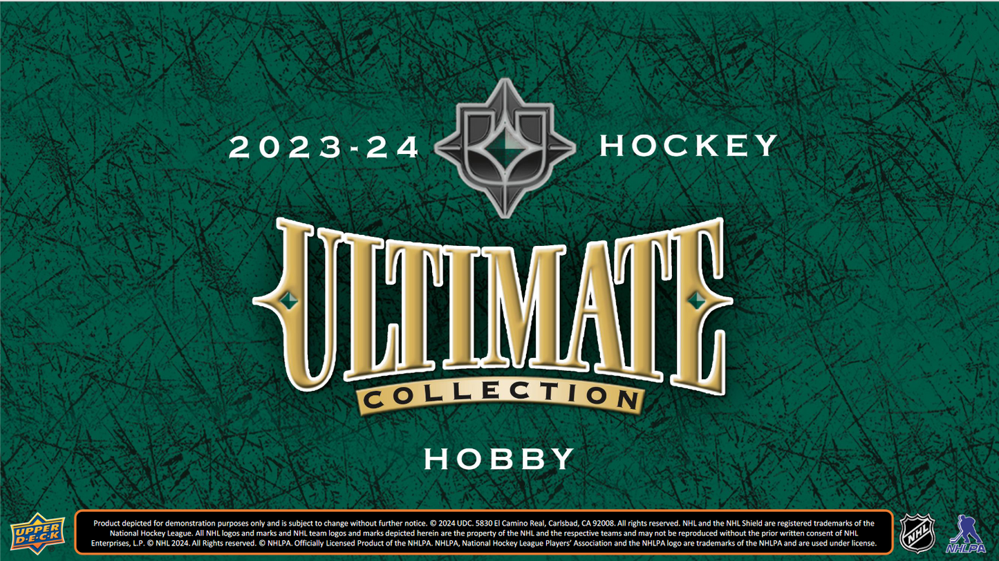 2023-24 Upper Deck Ultimate Collection Hockey Hobby 16 Box Case
