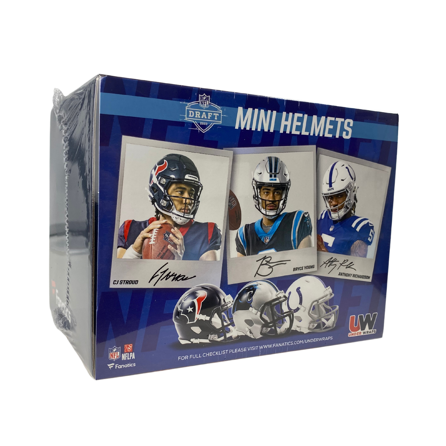 2023 Fanatics Under Wraps Autographed Mini Helmets Football Box