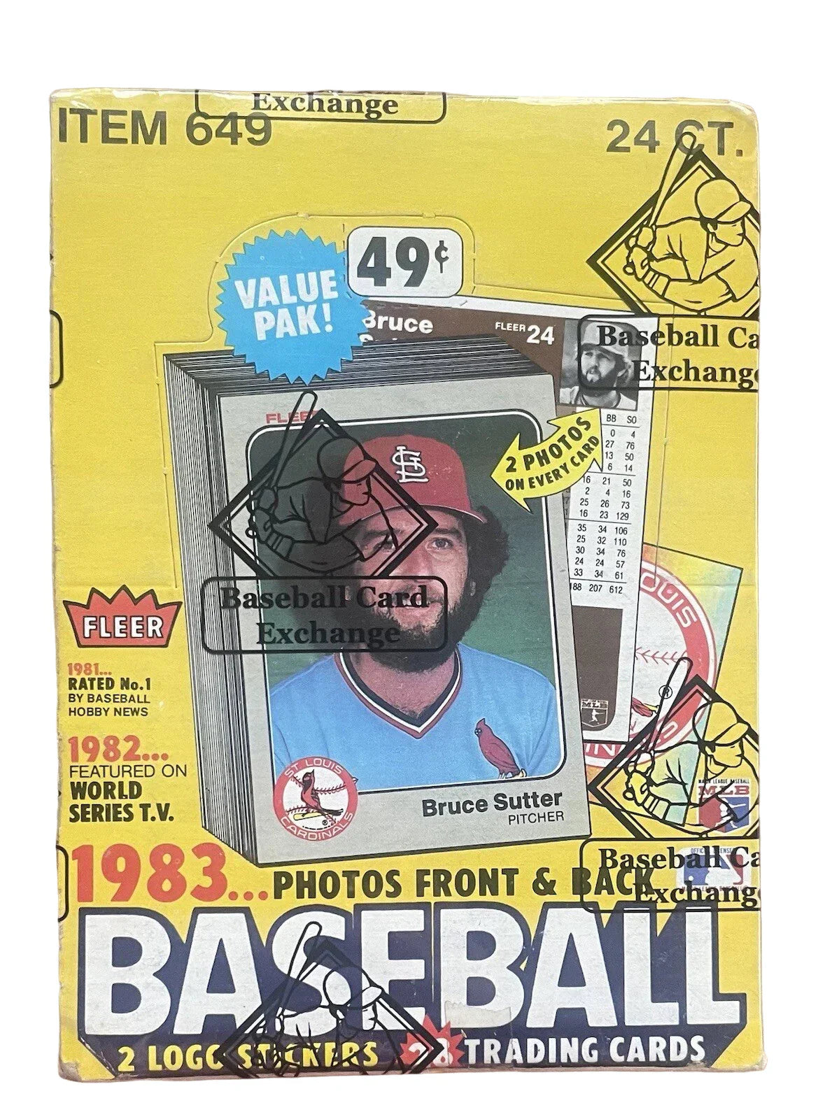 1983 Fleer Baseball Wax Box (BBCE Wrapped)