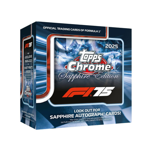 2025 Topps Chrome Formula 1 Racing Sapphire Edition Box