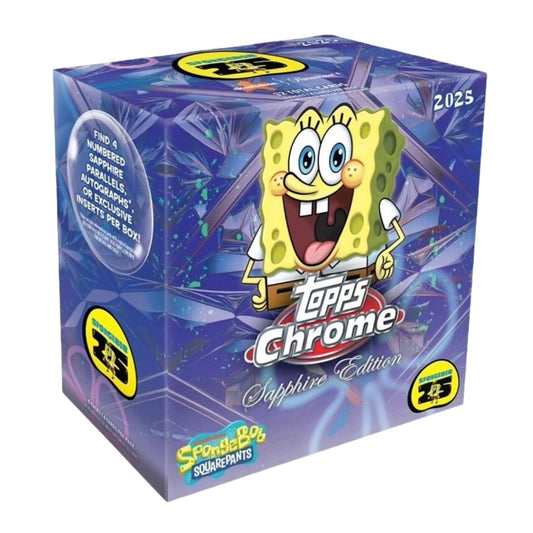 2025 Topps Chrome Spongebob Sapphire Edition Box