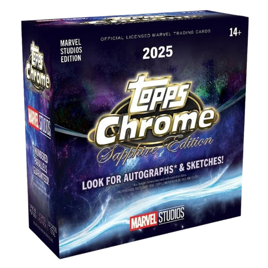 2025 Topps Marvel Studios Chrome Sapphire Edition Box