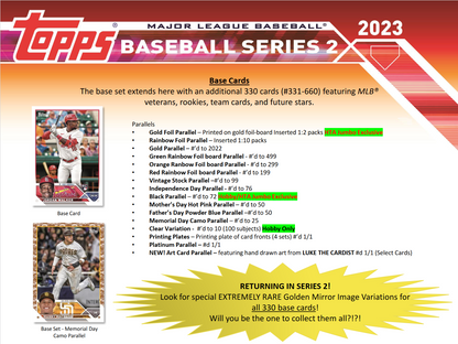 2023 Topps Series 2 Baseball Jumbo Box