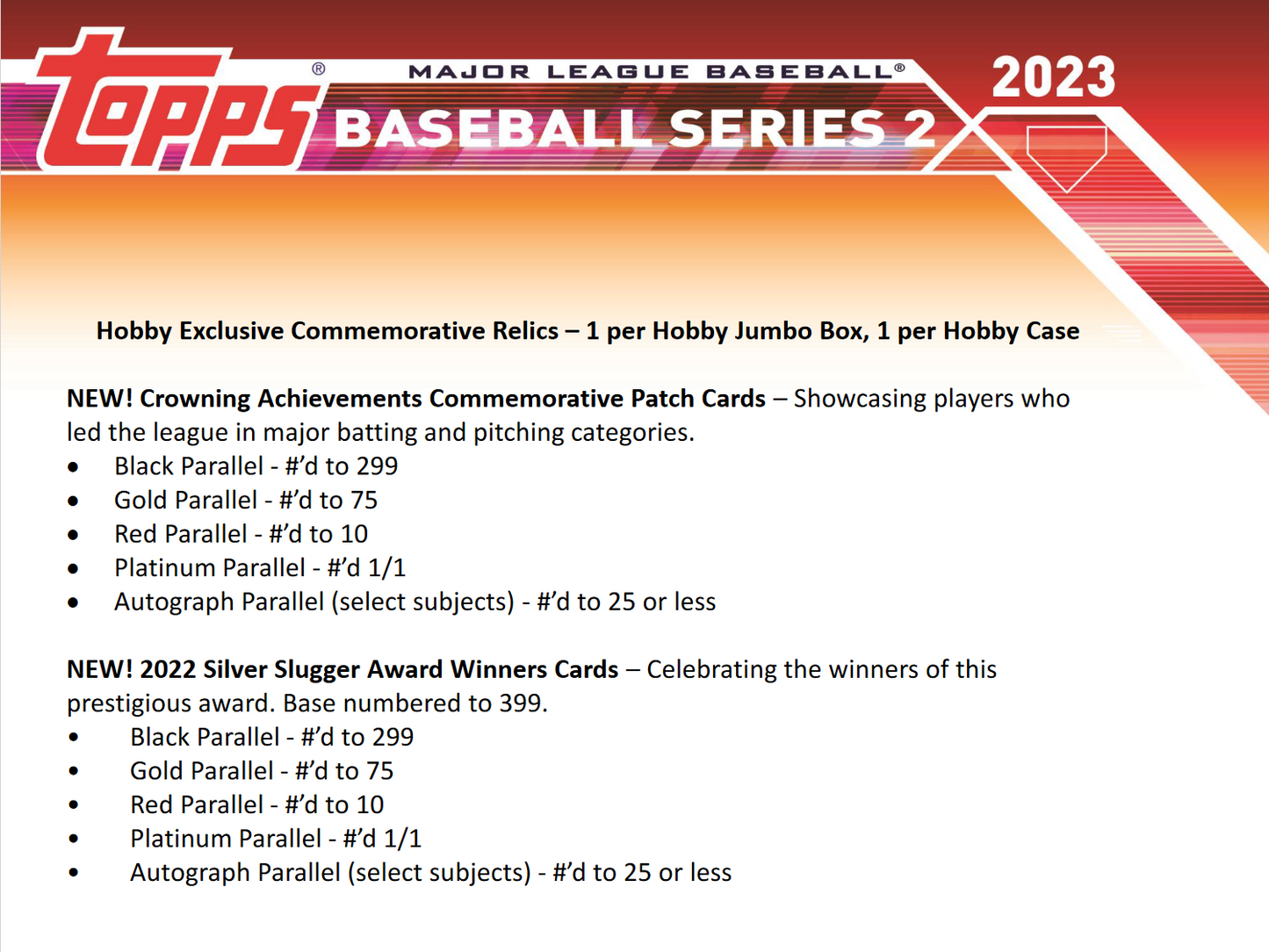 2023 Topps Series 2 Baseball Jumbo Box