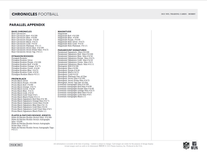 2022 Panini Chronicles Football Hobby Box
