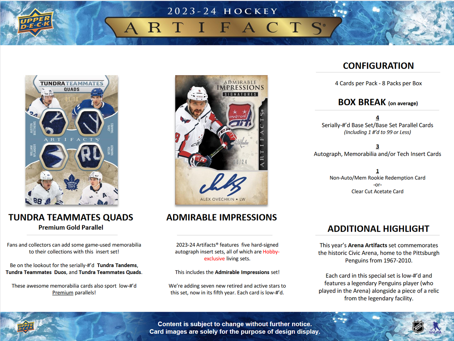 2023-24 Upper Deck Artifacts Hockey Hobby 20 Box Case