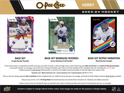 2023-24 O-Pee-Chee Hockey Hobby Box